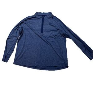 Nike Sport 1/4 Zip Men's 2 XL  Blue Lightweight Long Steve Pullover.